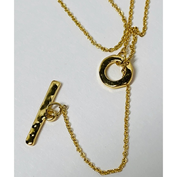 Dainty Gold Chain with Toggle & Loop Design - Picture 4 of 4